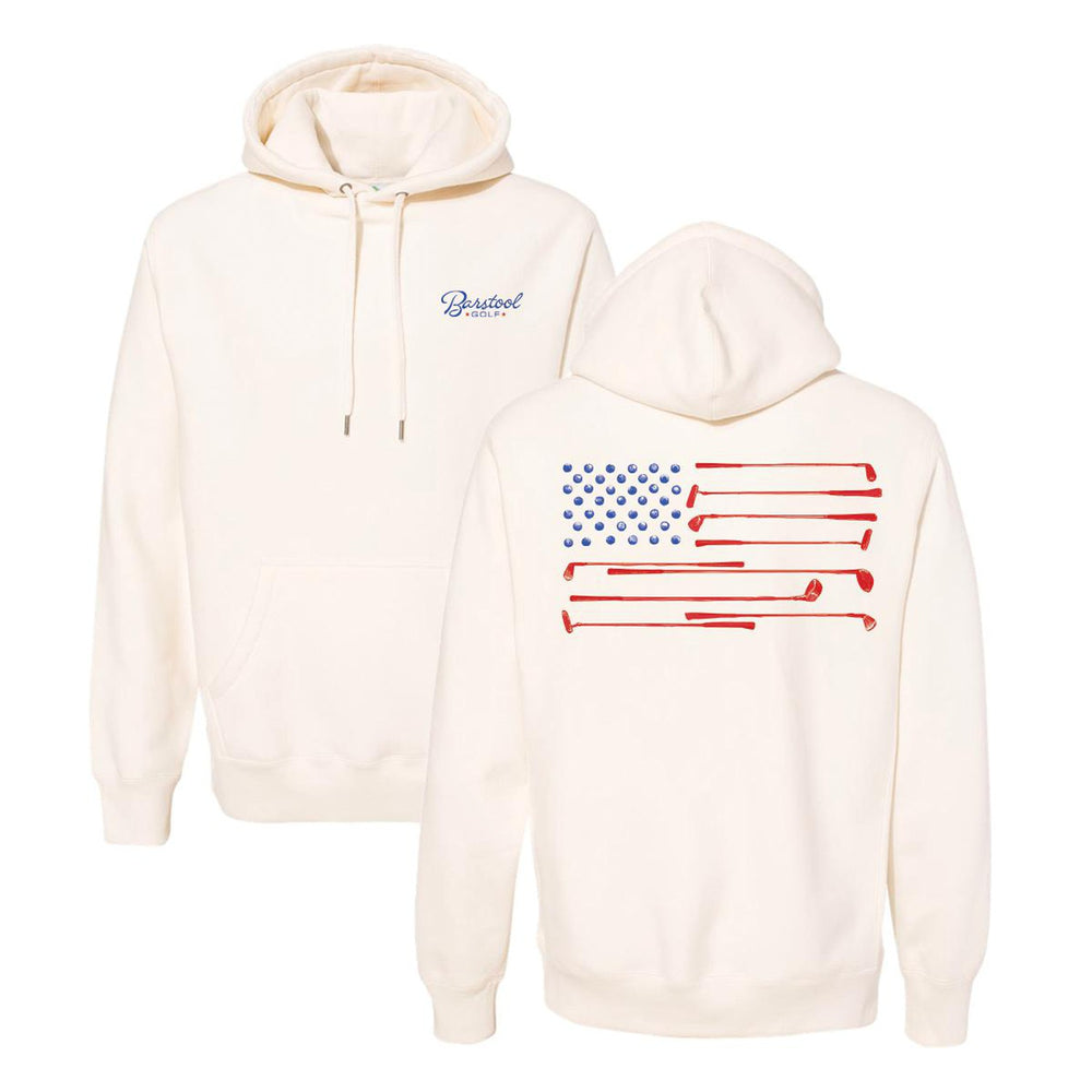 Barstool Golf Flag Hoodie-Hoodies & Sweatshirts-Fore Play-White-S-Barstool Sports