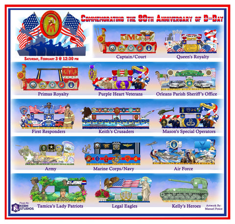 Krewe of Mars - 2024 Carnival Bulletin Poster