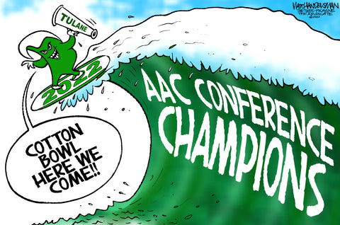 Tulane Championship 2-Cartoon Set from Walt Handelsman