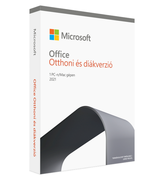 A Microsoft Office 2021 Otthoni és diákverzió a klasszikus Office-alkalmazásokat és e-mail-szolgáltatást tartalmazza. Olyan családoknak és diákoknak kiváló választás, akik egyetlen Macre szeretnék telepíteni a csomag tartalmát.