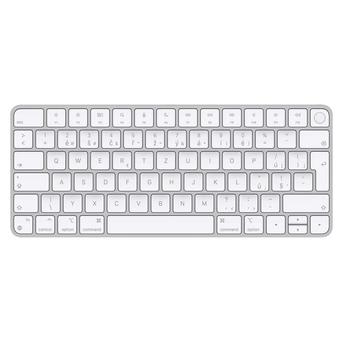 Na bezdrátovém a dobíjecím Magic Keyboardu s Touch ID se píše pohodlně a přesně.