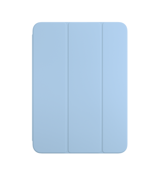 Vooraanzicht van zachtblauwe Smart Folio voor iPad