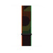 Black Unity Spor Loop, kırmızı ve yeşil “unity” yazılı siyah naylon örme malzeme, cırt cırtlı tasarım