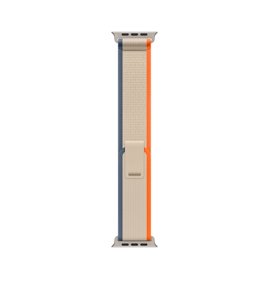 Orange/beige terrängloop i mjuk nylonväv med dragfliksstängning