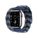 Bridon Double Tour Armband Navy (Blau) mit dem Zifferblatt der Apple Watch und Digital Crown.