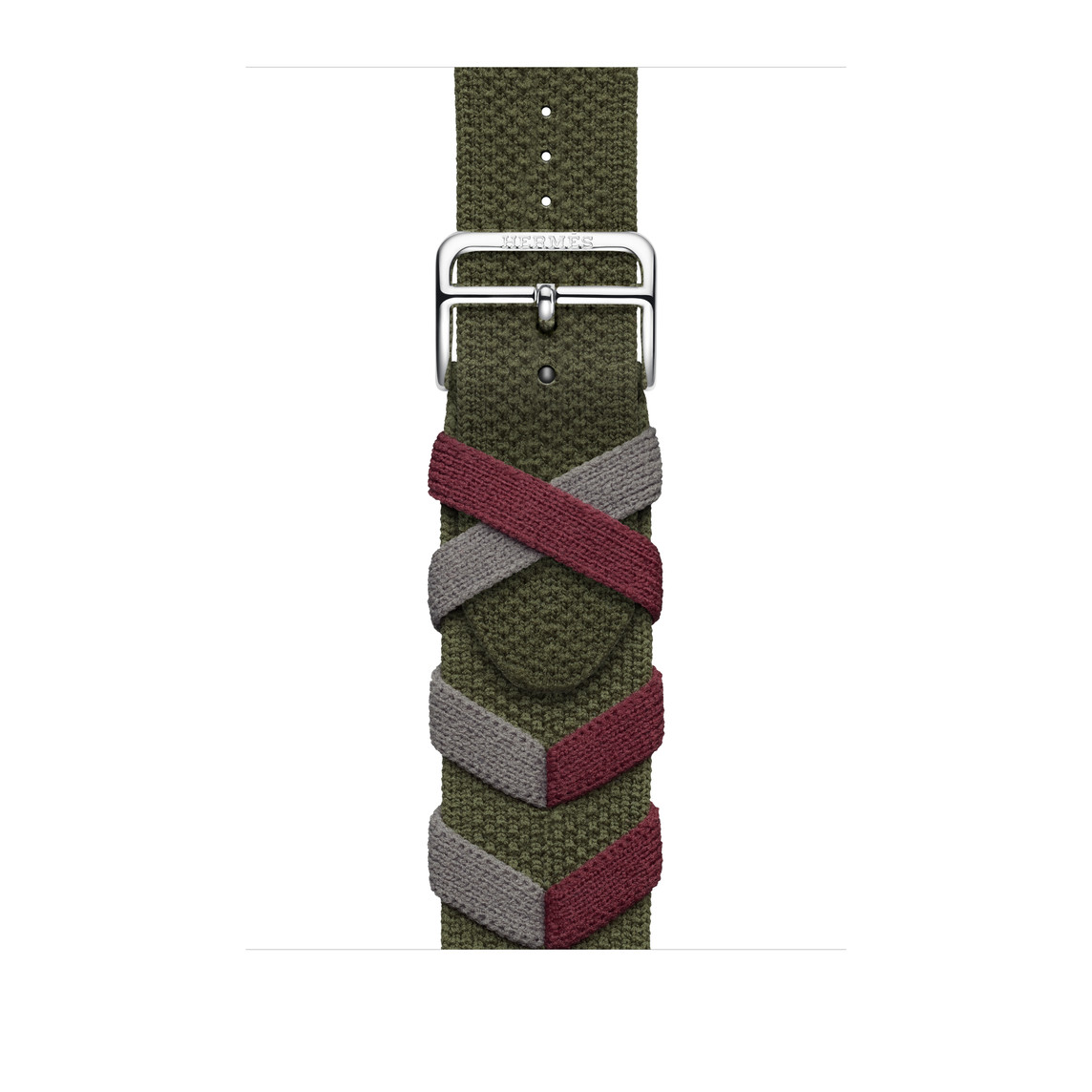 Bridon Single Tour Armband Kaki (Grünbraun), weiches Leder mit schwarzer Schließe aus Edelstahl.