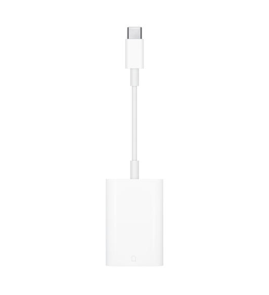 USB-C - SD Kart Okuyucusu yüksek çözünürlüklü fotoğrafları ve videoları UHS-II hızlarıyla USB-C özellikli Mac’inize veya iPad’inize aktarmanıza olanak tanıyor. 