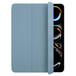 Funda Smart Folio para el iPad Pro en azul denim con un panel plegado para que se vea la pantalla del iPad