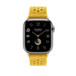 Tricot Simple Tour-armband i Jaune de Naples (gult), Apple Watch-urtavla.