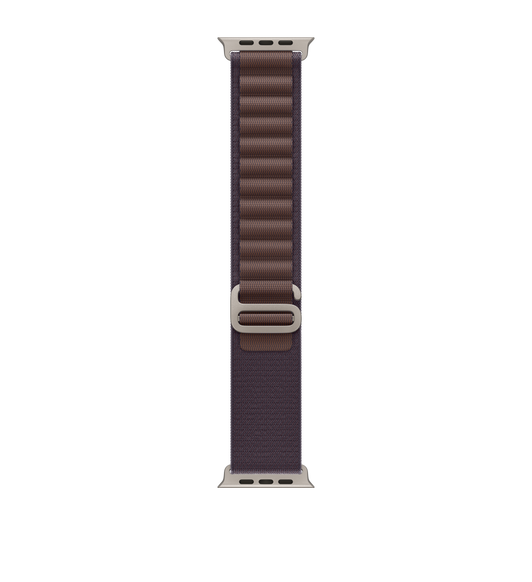 Indigo Alpine Loop band, two-layer woven textile with loops and titanium G-hook closure