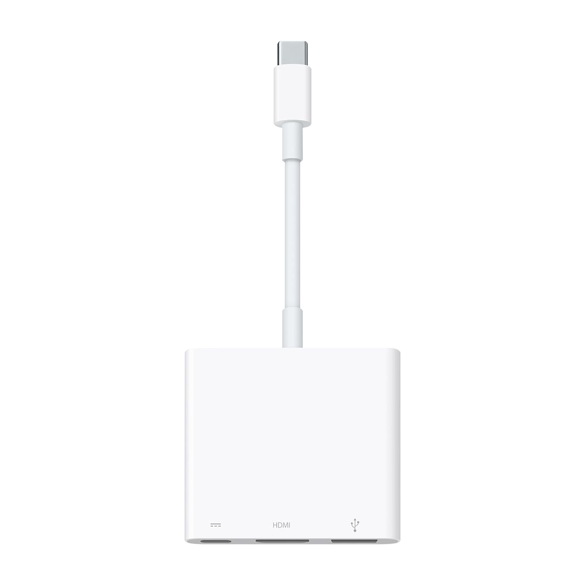 The USB-C Digital AV Multiport Adapter lets you connect your USB-C-enabled Mac or iPad to an HDMI display, while also connecting a standard USB device and a USB-C charging cable.