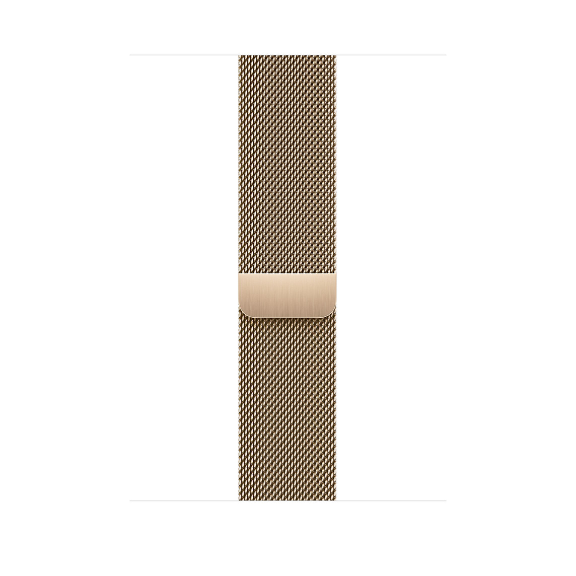 Gold Milanese Loop strap, polished stainless steel mesh with magnetic closure