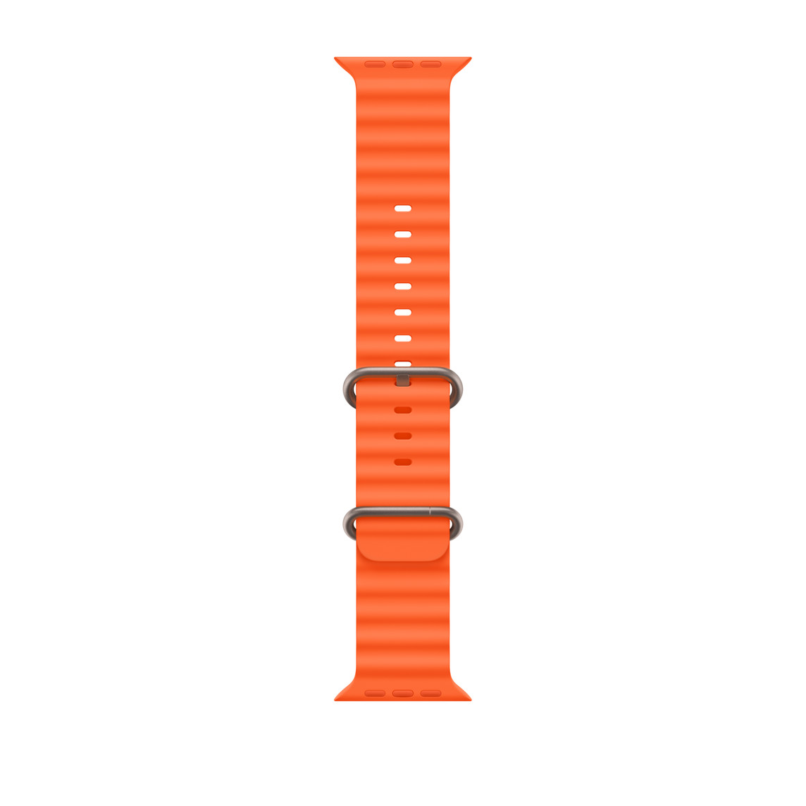 Orange Ocean Band, tubular moulded high-performance fluoroelastomer with titanium buckle