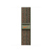 Sequoia (dark green) and Orange Sport Loop band, woven nylon with Nike swoosh, hook-and-loop fastener