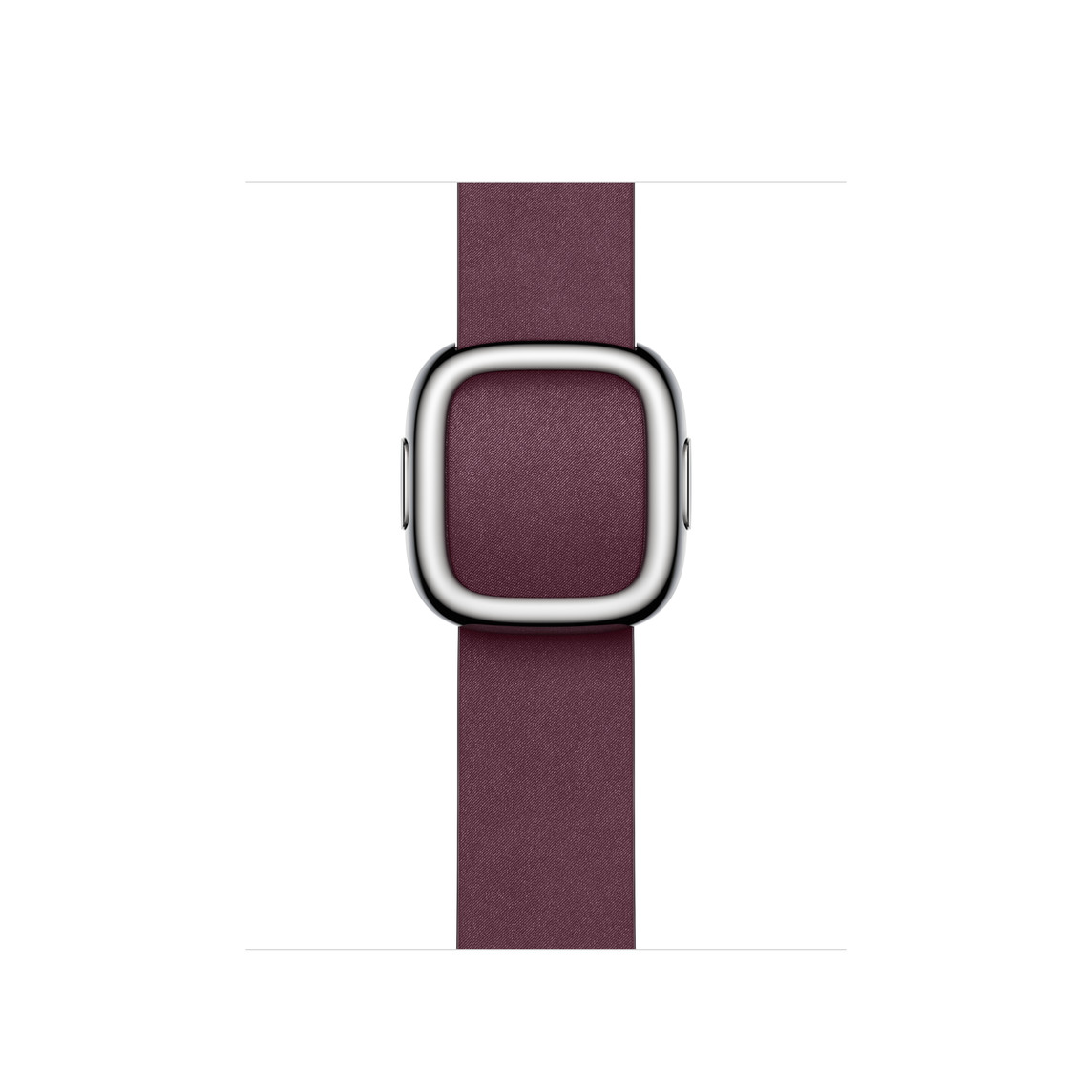 Mulberry (burgundy) Modern Buckle strap, with magnetic stainless steel buckle