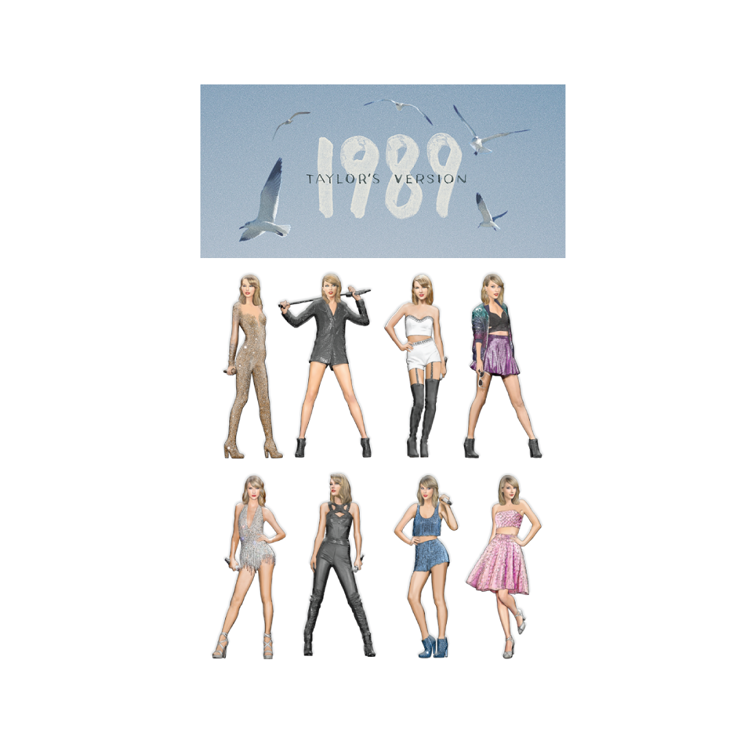 1989 (Taylor's Version) Eras Puffy Stickers