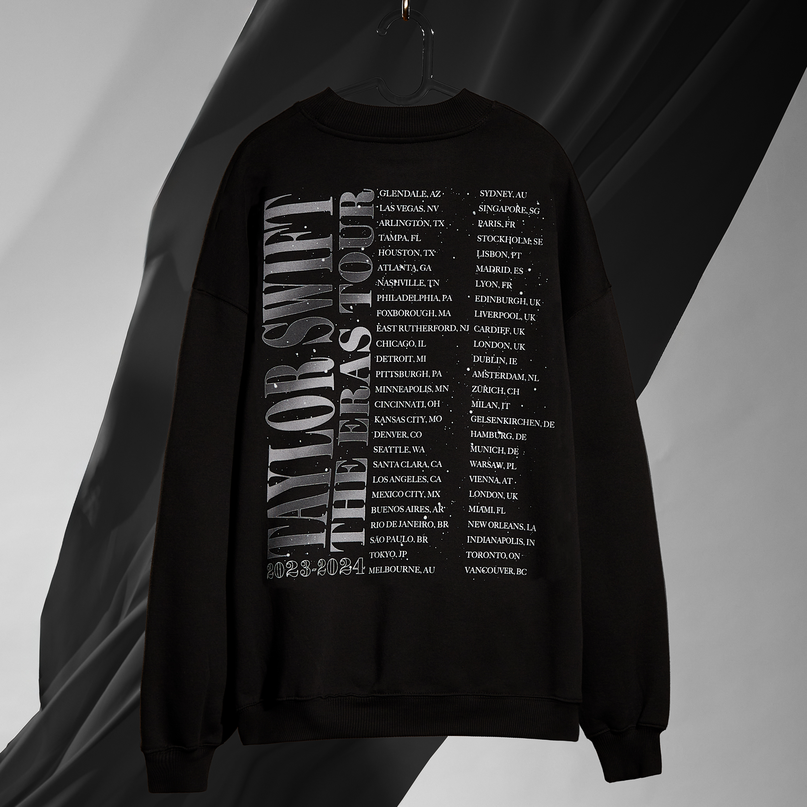 Taylor Swift | The Eras Tour Down Bad Live Photo Oversized Crewneck Lifestyle back