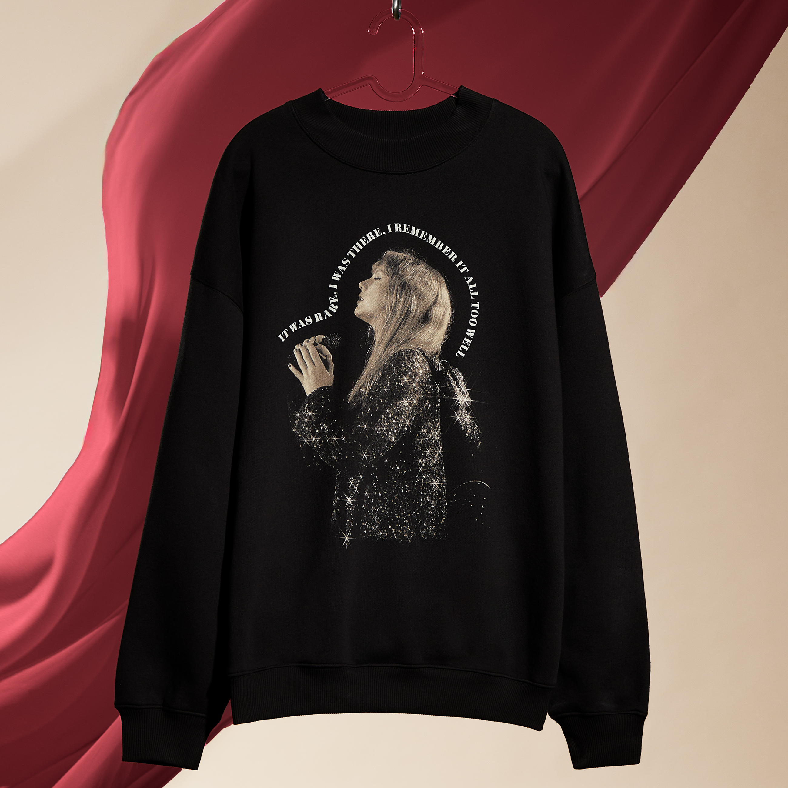 Taylor Swift | The Eras Tour All Too Well Live Photo Oversized Crewneck Lifestyle front