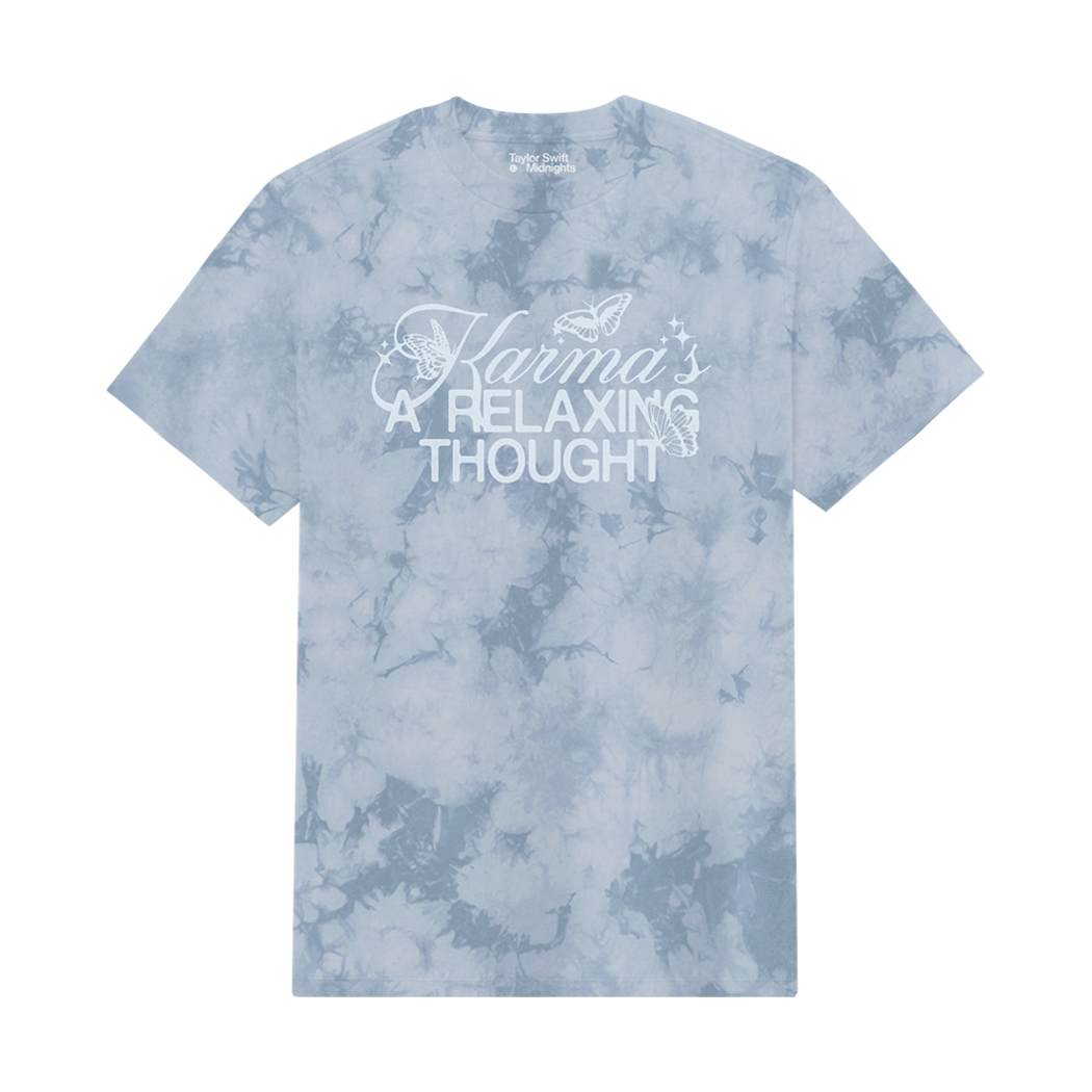 Karma's A Relaxing Thought Tie Dye T-Shirt Front