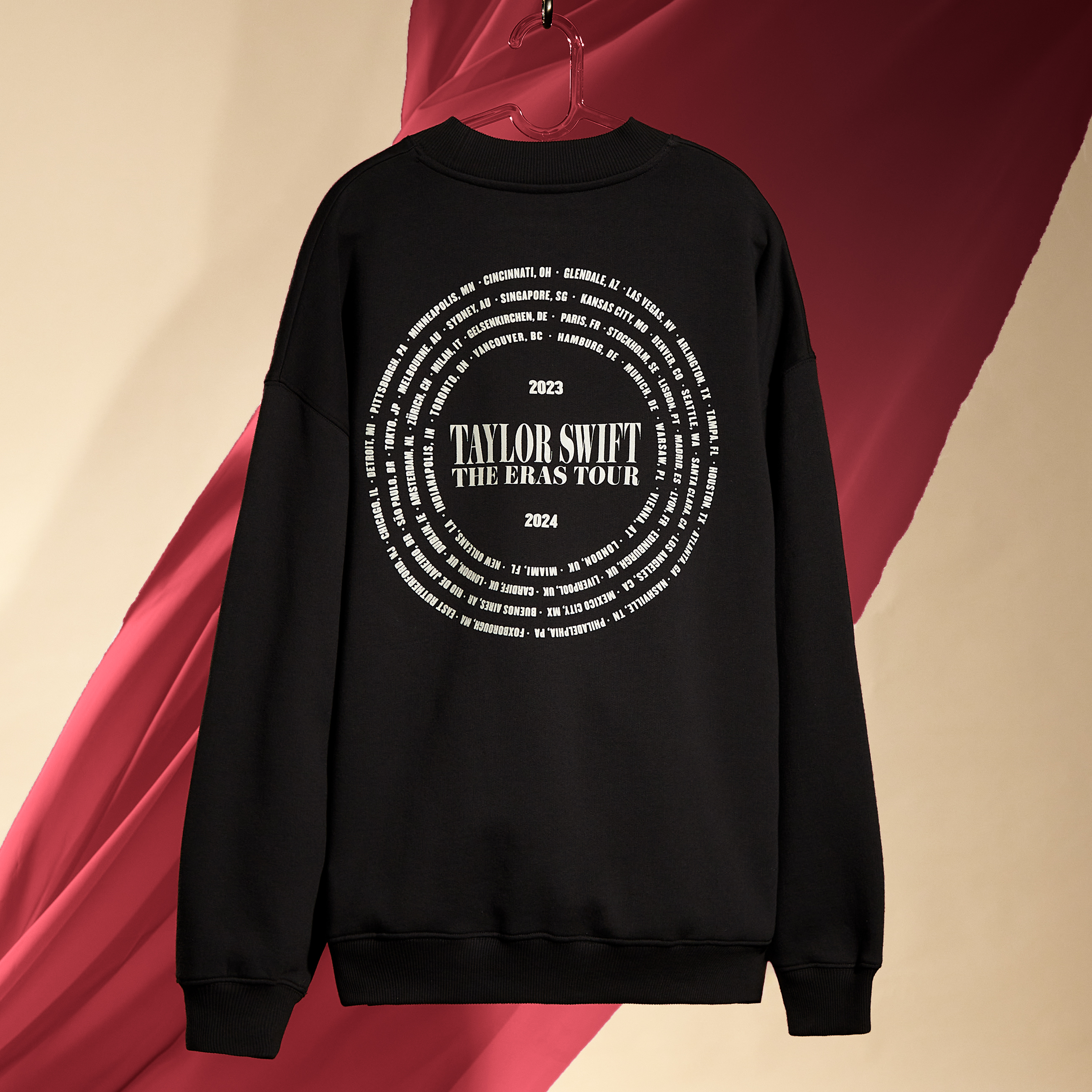 Taylor Swift | The Eras Tour All Too Well Live Photo Oversized Crewneck Lifestyle back