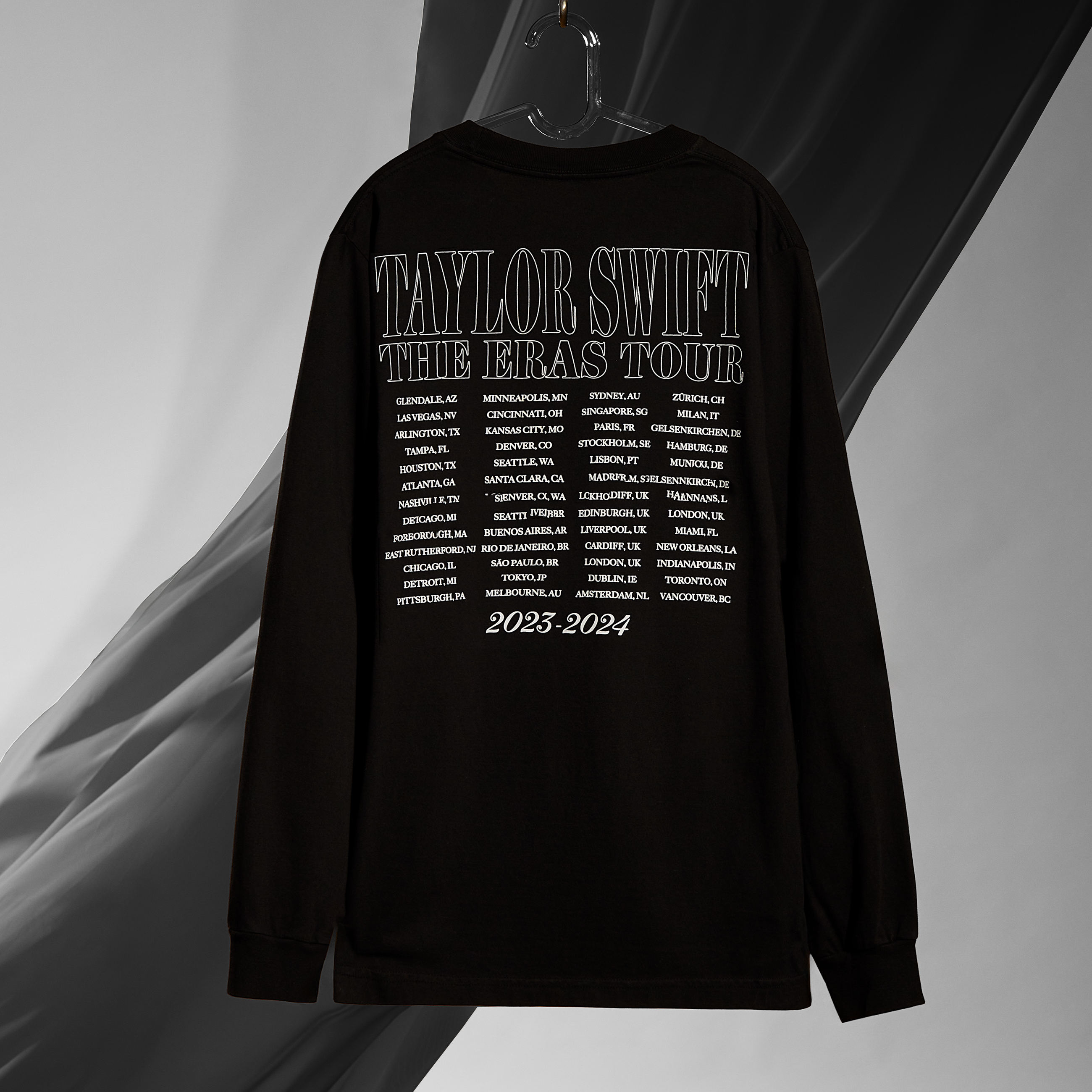 Taylor Swift | The Eras Tour TTPD Live Photo Longsleeve Oversized T-Shirt Editorial Back