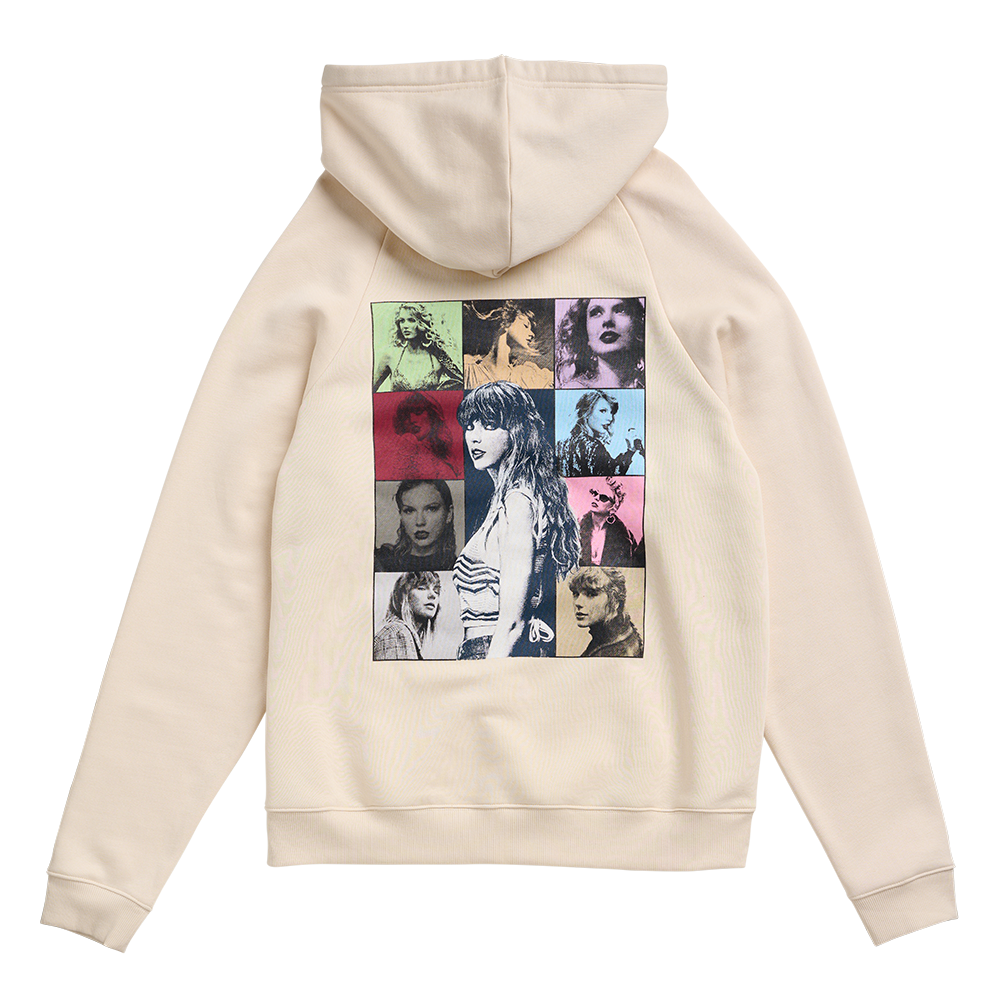 Taylor Swift | The Eras Tour Beige Hoodie Back