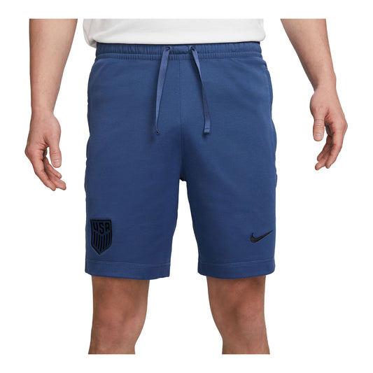 Men's Nike USMNT 2023 Travel Blue Shorts - Front View