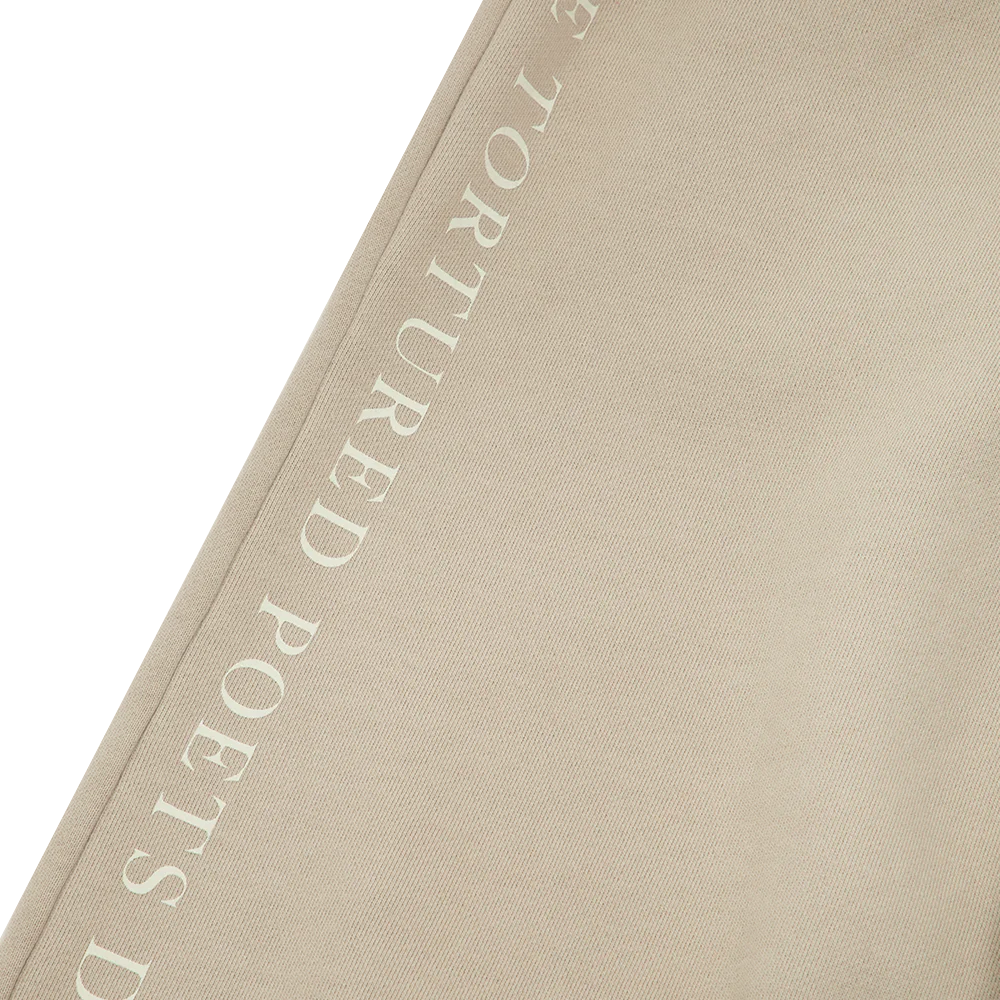 The Tortured Poets Department Beige Sweatpants Leg Detail