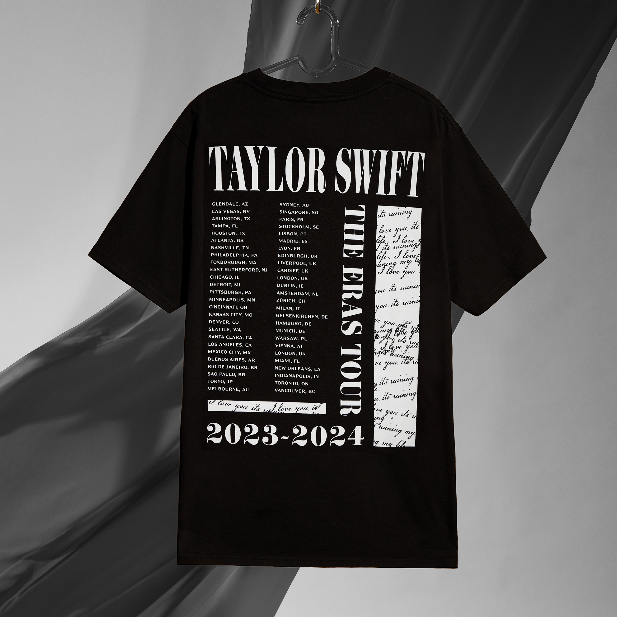 Taylor Swift - Taylor Swift | The Eras Tour TTPD Live Photo Oversized T-Shirt