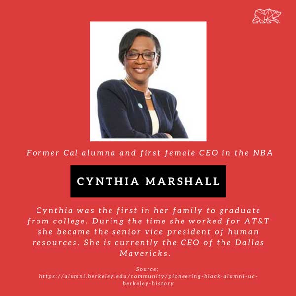 Cynthia Marshall CAl Alum and first female CEO of the NBA