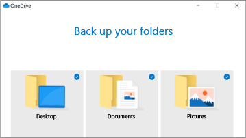 Számítógépes mappák biztonsági mentése a OneDrive-val