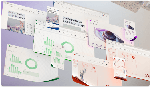 Diagrammu un PowerPoint slaidu kolekcija