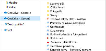 Prieskumník otvoriť s vybratou OneDrive-Personal