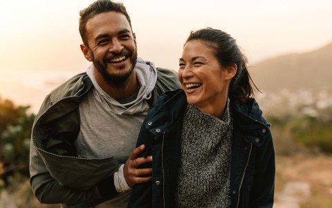 couple hiking