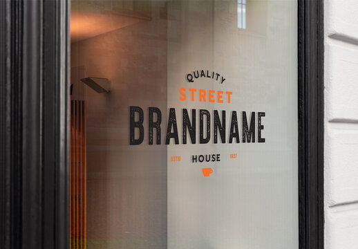 Window Sign Mockup