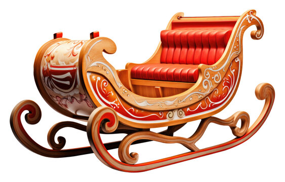 Sleigh Isolated on Transparent Background
