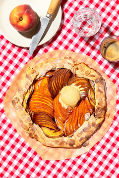 Peach galette