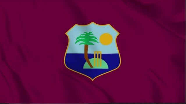 West Indies Waving Flag, West Indies Flag, Flag of West Indies Waving Animation, West Indies Flag 4K Footage