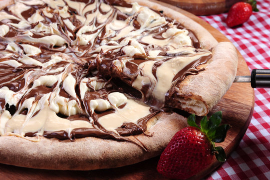 Chocolate pizza