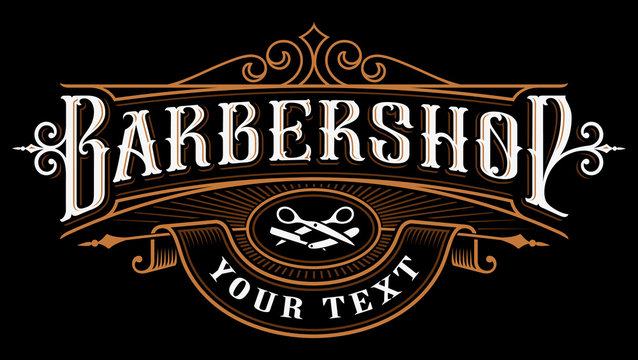 Barbershop logo design.