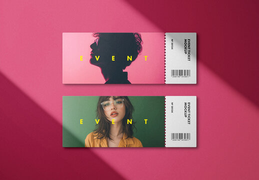 Event Ticket Flyer Mockup