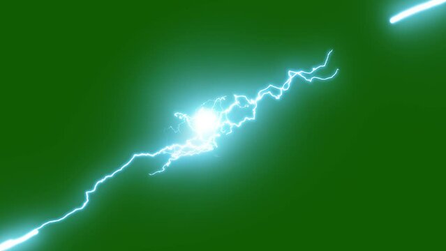 Green screen lightning used as video effects