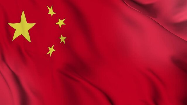 china shiny realistic 3d background national waving flag