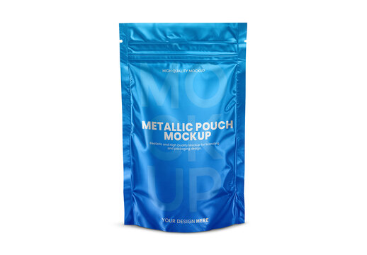 Metallic Pouch Mockup