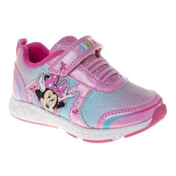 Disney Minnie Mouse Girls' Light Up Sneakers. (Toddler/Little Kids)