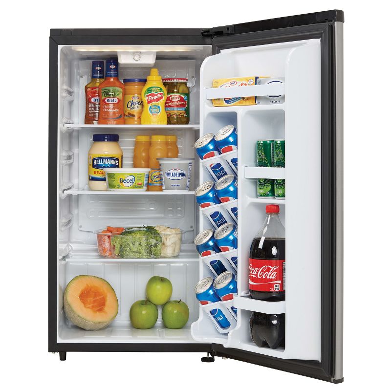 Danby DAR033A6BSLDB 3.3 cu. ft. Compact Fridge in Stainless Steel, 4 of 7