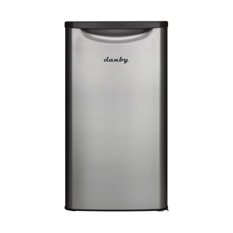 Danby DAR033A6BSLDB 3.3 cu. ft. Compact Fridge in Stainless Steel, 1 of 7