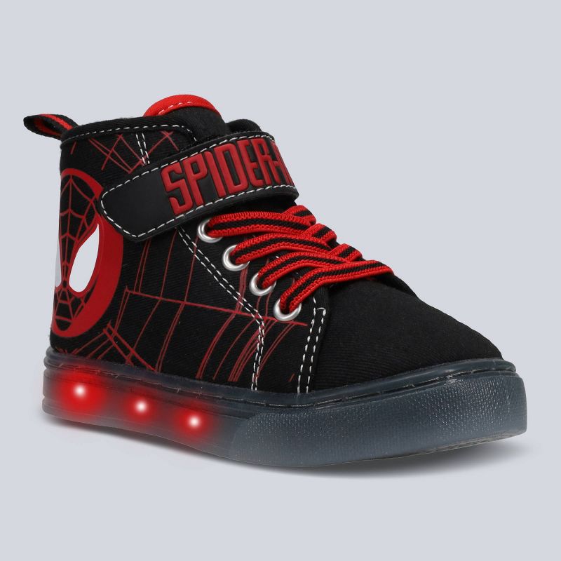 Toddler Marvel Spider-Man Lighted Hi Top Sneakers, 1 of 5