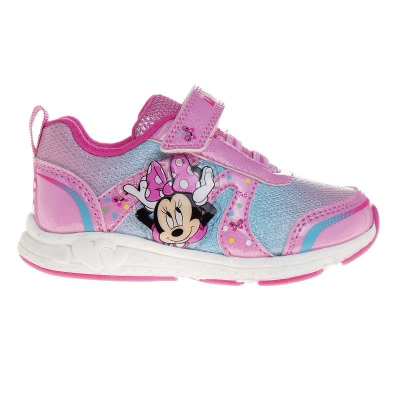 Disney Minnie Mouse Girls' Light Up Sneakers. (Toddler/Little Kids), 3 of 7