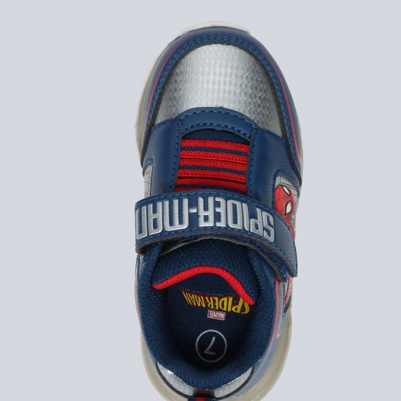 Toddler Boys' Marvel Spider-Man Athletic Sneakers - Navy Blue/Red, 2 of 4